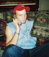 Our Beloved Davey on phone as usual~20~May  2001